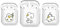 Chubby Duck Cute Transparent AirPods Hülle - Kompatibel mit 1. & 2. & 3. & Pro Generation - Funktioniert mit kabelgebundenem & kabellosem Laden (Design 3, Airpod Pro)