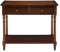 PADMA HOUSE Konsolentisch mit 2 Schubladen, Kleiner Sofatisch mit Ablageflächen, Eingangstisch Flurtisch für Wohnzimmer, Büro 90 * 35 * 76,5 cm (Braun)
