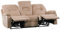 Elektrisch verstellbares 3-Sitzer Sofa Samt beige USB-Anschluss LED-Licht Bergen