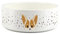 Peeping Corgi Dog Small Pet Food Bowl - Ceramic White Food Water Dish For Dogs