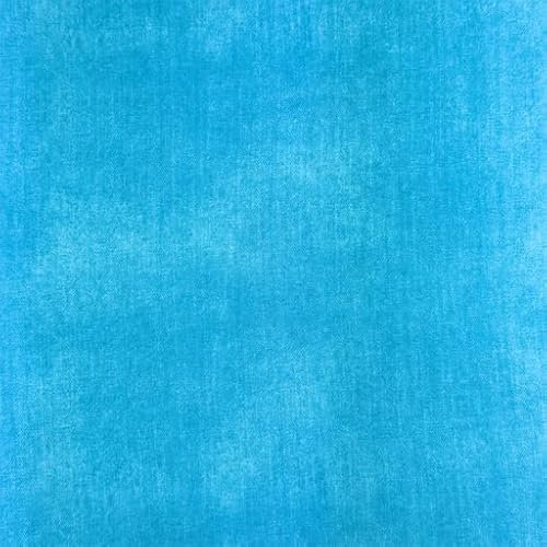 Jeansjersey MIAMI Batikstyle, Baumwolljersey in Jeansoptik Kleiderstoff zum Nähen,150 cm breit, 210 g/m²- 50 cm Schritte, Meterware (Aqua)