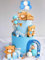 JeVenis Blau Luxus Teddybär Kuchen Dekoration Teddybär Baby Dusche Dekoration Teddybär Geburtstagstorte Dekoration Baby Dusche Kuchen Dekoration Baby Girl Kuchen Dekoration