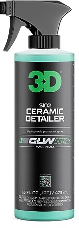 3D Detallador de cerámica, serie GLW | Acabado hiperbrillante | Capa superior hidrofóbica SiO2 Peak | Extiende la vida útil de ceras, selladores, recubrimientos | Spray para detalles de automóviles |