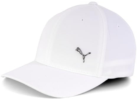 PUMA Unisex Metal Cat Flexfit Cap - Baseballkappe (White, L-XL)