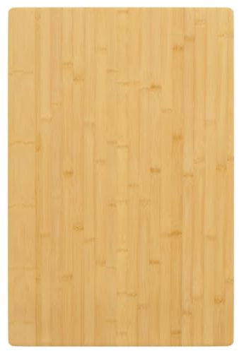 vidaXL Tischplatte, Ersatztischplatte für Couchtisch Beistelltisch Bartisch, Esstischplatte mit lackierter Oberfläche, Couchtischplatte Bambustischplatte, Bambus