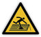 Warnzeichen (W036) Warnung vor nicht durchtrittsicherem Dach - Dreieckiges Warnschild - Signalgelb (RAL 1003) nach DIN EN ISO 7010