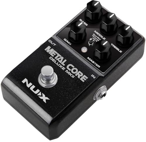 NUX Metal Core Deluxe MKII High Gain Preamp Pedal mit 3 unverwechselbaren High Gain Amp Modellen