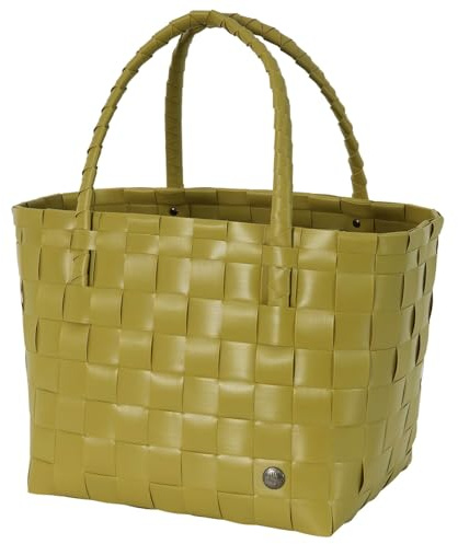 HANDED BY Shopper Paris NATURAL LIME grün Tasche Korb Schulter Einkaufstasche