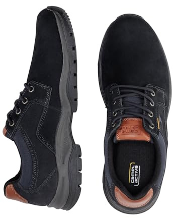 camel active Herren Schnürschuhe aus Nubukleder Blau menswear-45