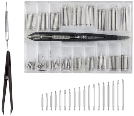 YHT Watch Strap Link Removal Repair Tool with 144PCS Various Sizes Pins,Adjustment Kit with Spring Bar for Removal
