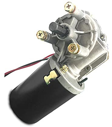 Accessoires de bricolage Circuits Moteur de portail roulant for porte de garage, DC12V/24V 60W 90-130rpm, Moteur de boîte de vitesses à vis sans fin, Moteur de réduction de couple élevé (Size : 12V 2