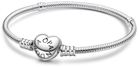 Purhole Charm Armband 925 Sterling Silber,Bettelarmband,Moments Armband Bracelet Charms,Me Armband Serie,Armband Charms,Charm Armband Silber 925,Armband Herz,Silber Armband,Charms Herzarmband 18 cm