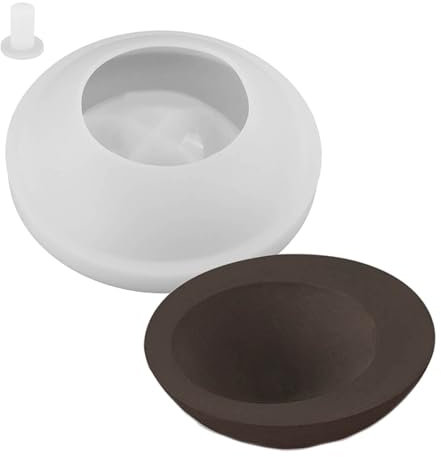 SANRLO Runde Schale Betonform Garten Zement Blumentöpfe Silikon Sukkulenten Pflanze Vase Formen Tasse Harz Formen Silikonform Harz Vorratsglas