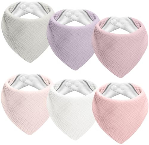 Kewlife gift Lätzchen Baby Musselin Dreieckstuch Baby Halstuch Verstellbare für Junge und Mädchen