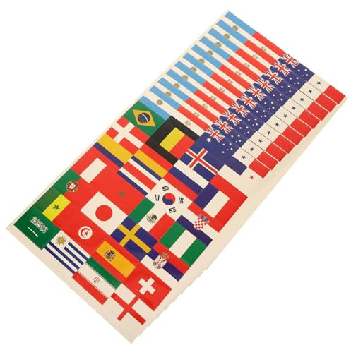 Milisten 10 Bögen Weltflaggen-Aufkleber – Länderflaggen-Aufkleber Mini-Nationalflaggen-Aufkleber Reisepass-Aufkleber Für Tagebuch Sammelalbum Reise-Motto-Party-Dekoration