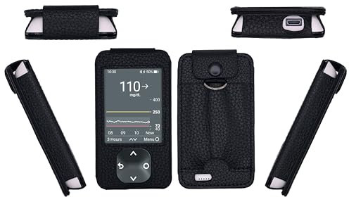 Premium Holster Case mit Tasche (Lanyard) für Dexcom G7 & Dexcom G6 (Schwarz)