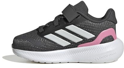 adidas RUNFALCON 5 Shoes Infants, Zapatillas para Correr Unisex bebé, Grey Six/Crystal White/Bliss Pink, 25 EU