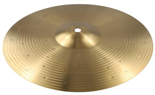 ISKDJBJG 12 Brass Becken Metall Crash Becken Drum Becken Schlagzeug Percussion Musikinstrument für Spieler