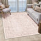 HUGEAR Beige Tapis De Salon Lavable en Machine Tapis Chambre Adulte Grand Tapis Salon 150x210cm Doux Vintage Descente de Lit AntidéRapant Decoration Chambrel Manger