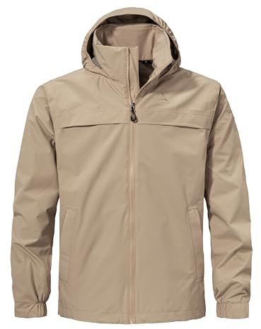 Schöffel Herren Jacket Style Bohorok MNS, wasserdichte, atmungsaktive Outdoor Jacke, elegante Funktionsjacke mit Kapuze und Stufensaum