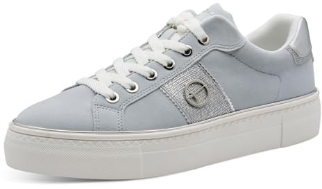 Tamaris 1-1-23724-42-418 Damen Sneaker Low Leder/Synthetik Ivory Beige Ivory Beige