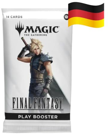 FINAL Fantasy Play Booster (DE) – Magic: The Gathering – 14 Karten | Universes Beyond + Heartforcards® Versandschutz