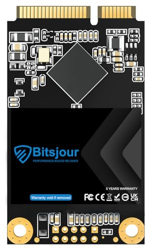Bitsjour 128 GB mSATA SSD SATA III 6 Gb/s Single Side 3D TLC NAND Mini Solid State Drive interna para Ultrabook Desktop PC Laptop
