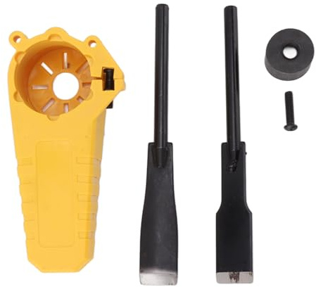 Respicefinem Angle Grinder To Electric Chisel Conversion Kit Heavy Duty Stainless Steel Woodworking Grinding Tool For Metal Stone Wood DIY Projects