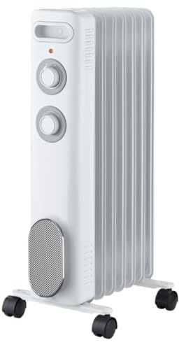 THOMSON - Radiatore mobile bagno d'olio THOMSON CALISTA 2000W bianco