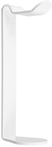 QCKNKMGG Headset Holder, Acrylic Headphone Stand | Multicolor 8.5x24.5cm Headphone Stand: For Over-Ear And Gaming Headsets(Blanc)