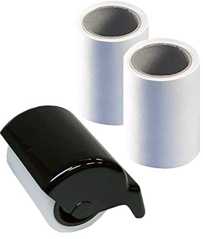 Wedo 80201 Rolllöscher schwarz/Spar-Set (Rollöscher + 2 Ersatzrollen)