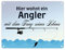 trendaffe - Angler mit dem Fang seines Lebens Blechschild in 15x20 cm Comic-Style - Metallschild Dekoschild