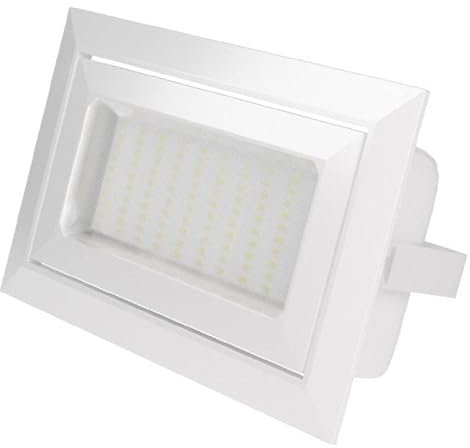 ONSSI Projecteur de Plafond LED 36W 3600lm,Cadre Blanc Encastré Rectangulaire 240x150mm,Lumière Froide Blanc, (CCT Dimmable en Blanc-Neutre-Chaud)