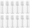 12PCS 15ml/0.5oz Empty Clear Plastic Sample Bottle Travel Container Jar Pot Vial with Flip Lid Perfect for Makeup Emollient Water Shower Gel Emulsion Liquid Comestic Containers (15ml/0.5oz)