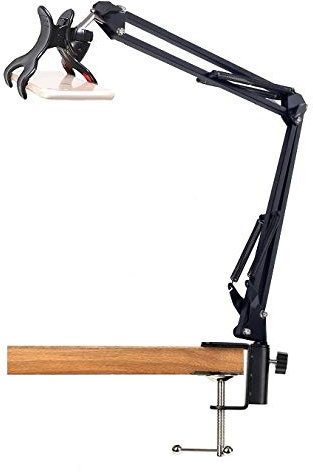 Ayizon - Support vidéo pour smartphone - Bras articulé pour téléphone portable - Pour cuisine, bricolage, vidéo, streaming
