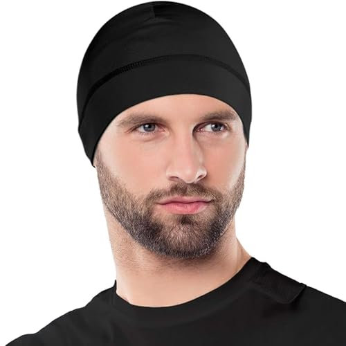 OutdoorEssentials Sottocasco Moto - Cappello Running Uomo Termico - sotto Casco per Bici Elastico e Invernale - Berretto Sportivo per Ciclismo e Corsa