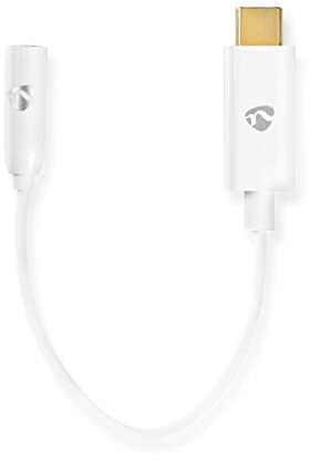 USB Adapter | USB 3.1 | USB-CT Male | 3.5 mm Female | 0.15 m | Round | Nickel Plated | PVC | White | Box