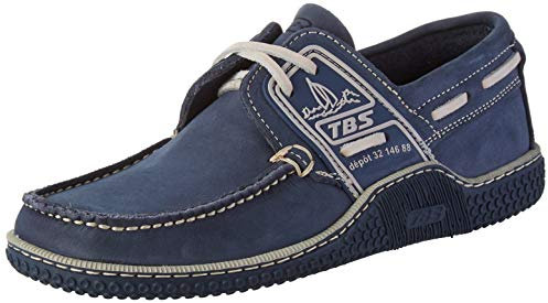 TBS Hommes Globek Chaussures Bateau, Bleu (Navy + Froment D8p02), 39 EU