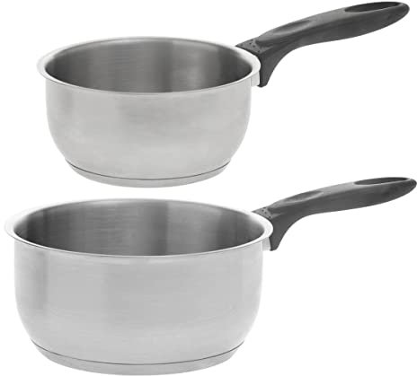 Lot de 2 marmites à sauce Ø 14 / Ø 18 cm, acier inoxydable, 5five Simple Smart