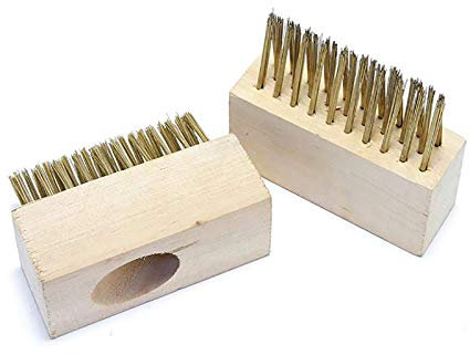 TopHomer Patio Weed Wire Brush Besen für Terrassendielen, Pflastersteine, Plattenmoos & Unkrautentfernung, ideal für saubere Fugen, Wege, Gartenwände, Kopfsteinpflaster usw.