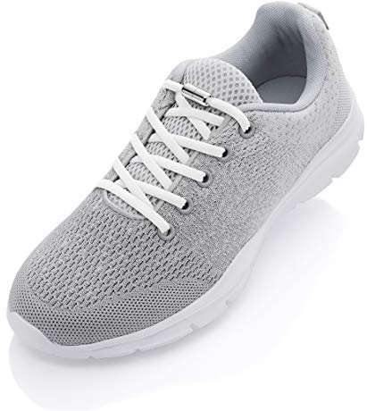 ALPHAPACE Pace Locks mit Metal Caps - 5mm breite elastische Schnürsenkel ohne binden, Slip-on Schnellverschluss aus Metall für Sport, Jugend & ältere Menschen, 100 cm, 1-Paar in Weiß/Silber