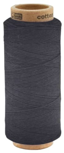 100 Meter Baumwollkordel 1,0 mm, Kordel Schnur Baumwolle Bindfaden Bäckergarn Geschenkband 9999 - Schwarz