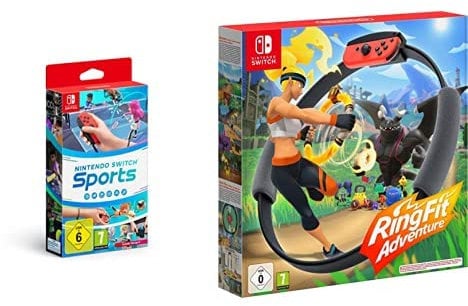 Nintendo Switch Sports (inkl. Beingurt) - [Nintendo Switch] + Ring Fit Adventure - [Nintendo Switch]
