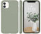 WXX für iPhone 11 Hülle Silikon Case, Ultra Dünn mit Microfiber, Flüssig Silikon Gel Gummi Kratzfeste Schutzhülle Matt Hülle für iPhone 11 6.1'' 2019 Kupfer Grün