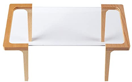 perfk Puppenhaus Möbel Tisch Schreibtisch für 12 Zoll Mode Puppenhaus Miniatur Maßstab 1/6 Arbeitszimmer Zubehör Dekoration, Buchenholz