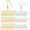 Belerry 400 Pieces Stainless Steel Ear Wires, Fish Hooks & French Wire Hooks, Coil and Ball Style Nickel-Free Ear Wires for Jewelry Making (Gold & Silver)