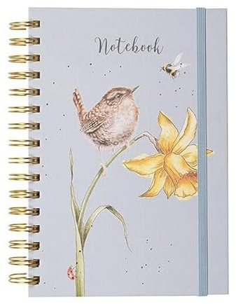 Wrendale Designs by Hannah Dale - The Birds and The Bees Illustrated Spiral Bound Lined Notebook - A5