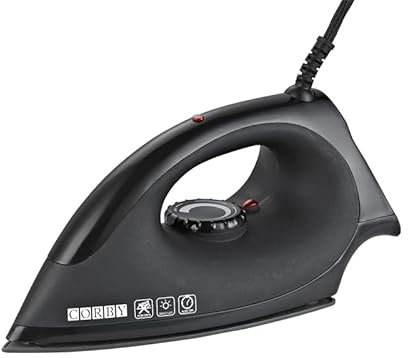Corby Sherwood - Ferro da stiro a secco, 1200 W, colore: Nero