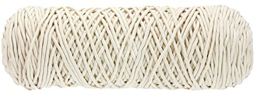 LANA GROSSA The Core | Stabiles, umwickeltes Baumwollgarn - ideal für Dekoartikel & Taschen | Handstrickgarn aus 50% Baumwolle & 50% Polyester | 100g Wolle zum Stricken & Häkeln | 85m Garn FB4