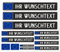 Samunshi® Fahrrad Namensaufkleber Europa Flagge Set - Name für Auto Motorrad Fahrrad Helm - Aufkleber Sticker personalisiert - Tuningaufkleber